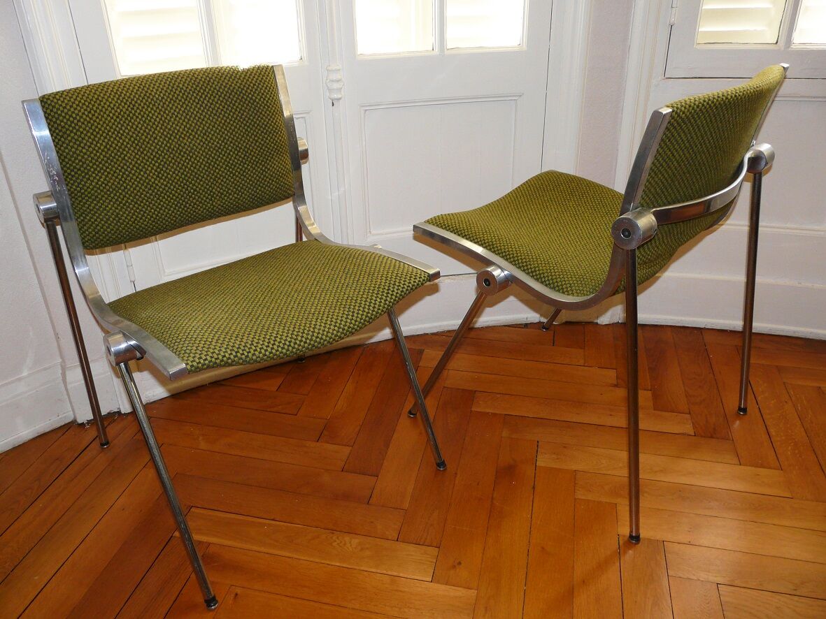 Set of 4 chairs Vaghi Uno Italian design from the 60-70 years