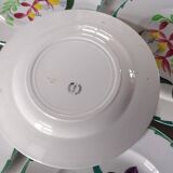 Dessert plates Terre de fer St Amand and Hamage Nord - Hand painted