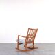 Rocking Chair ML33 by Hans J. Wegner for A/S Mikael Laursen, 1950s.