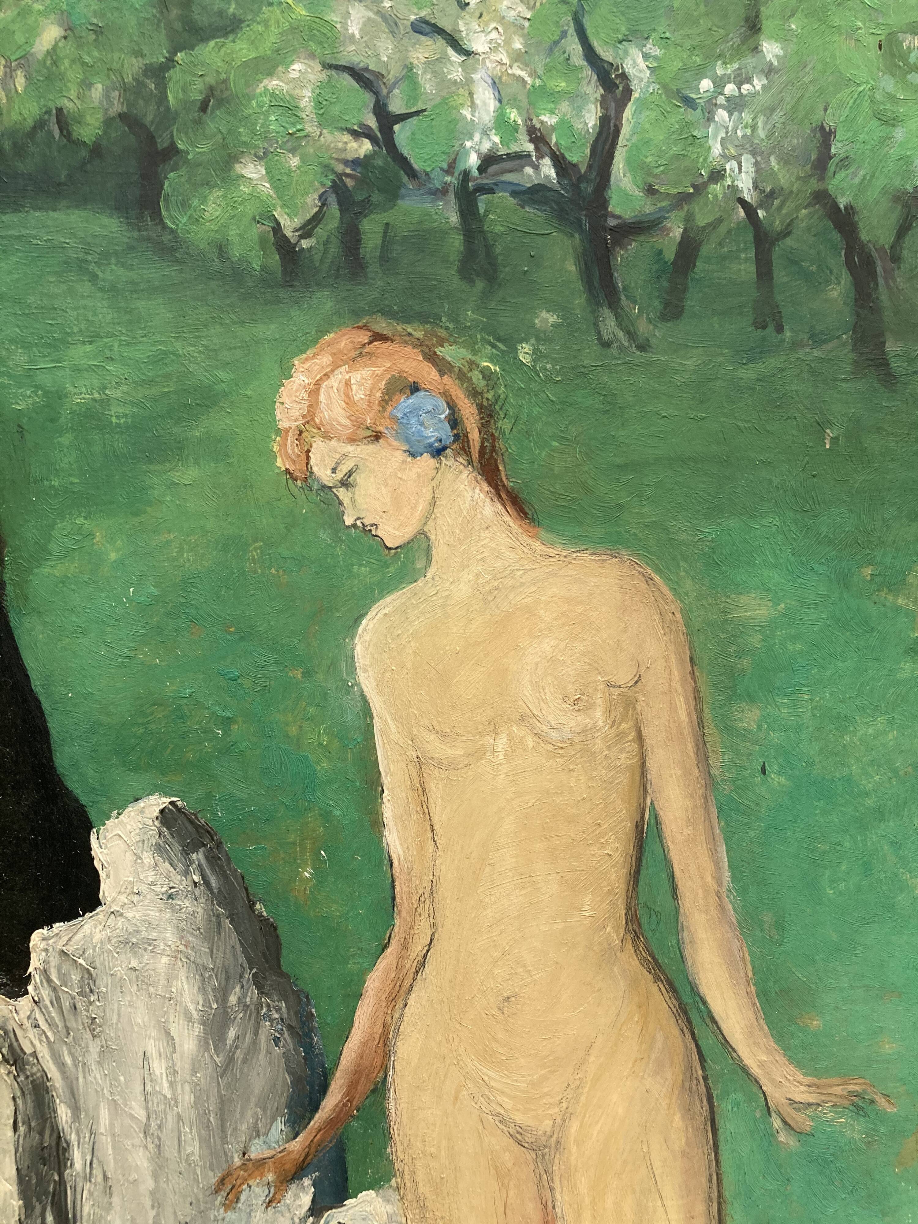 Oil on sign "The Three Graces"