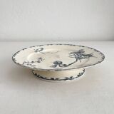 Low iron earthenware compote dish “Oxford” Choisy le Roi