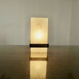 Pair of Arlus wall lights in perspex, gilded brass and lacquered metal, 1960s