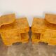 A set of Art Deco bedside tables from the 1940s.