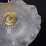 Vintage Holophane glass pendant light, draped shape