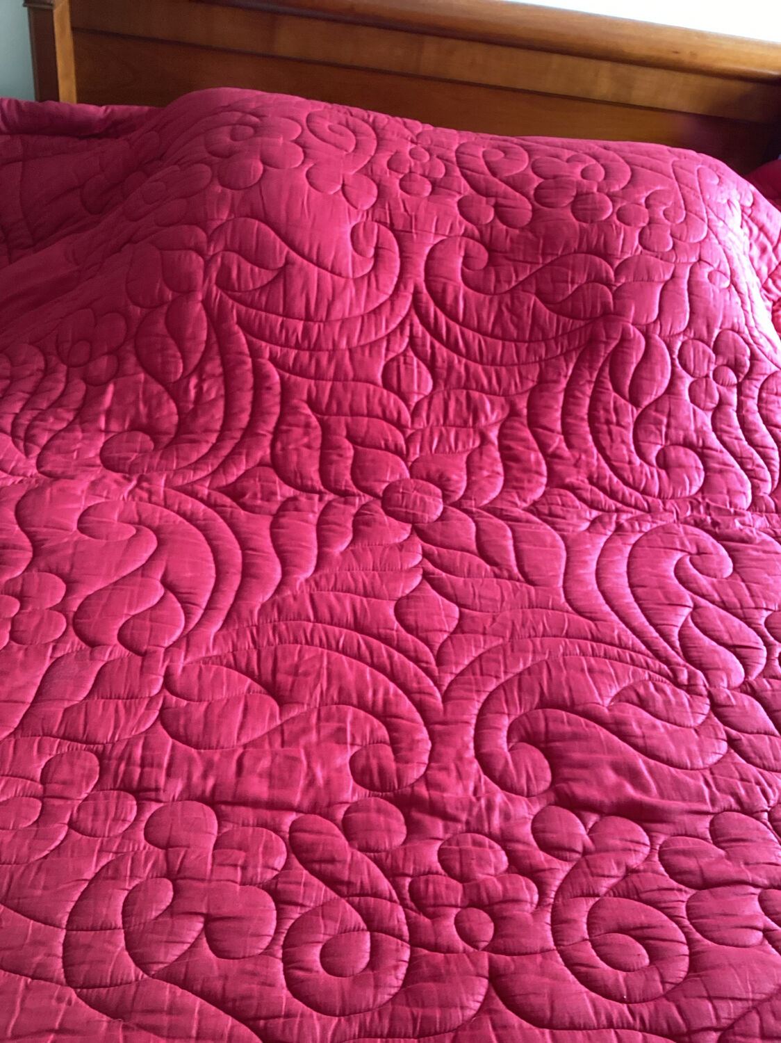 Wool inner butt bedspread
