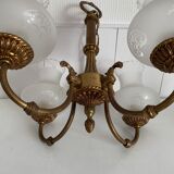 Brass chandelier