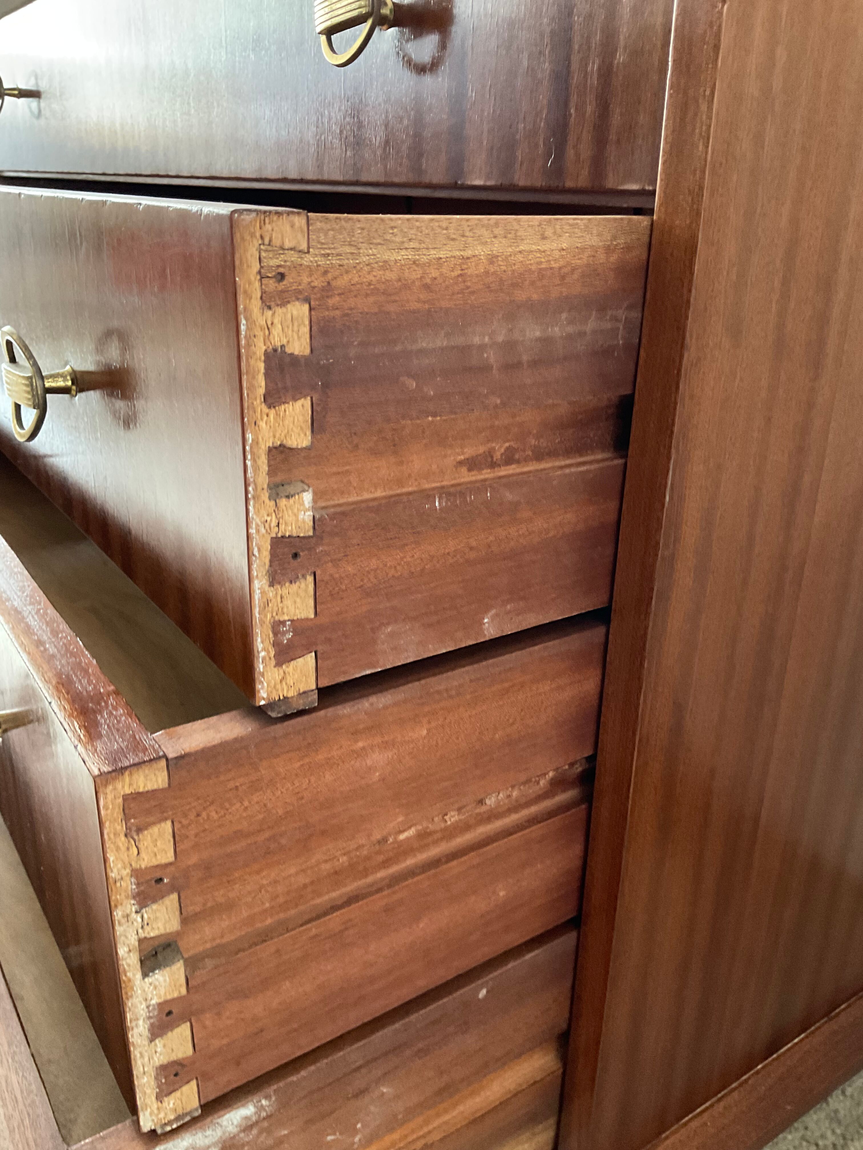Vintage teak chest of drawers from the 50s and 60s