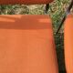 LOT of 8 chairs in orange fabric '70s very comfortable