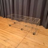 Lucite mobile table, audio, 1970s