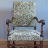 2 pairs of Louis XIII style armchairs
