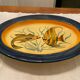 Plat ovale, terre cuite vernissée, 40 cm
