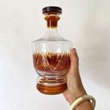 Overlay crystal decanter