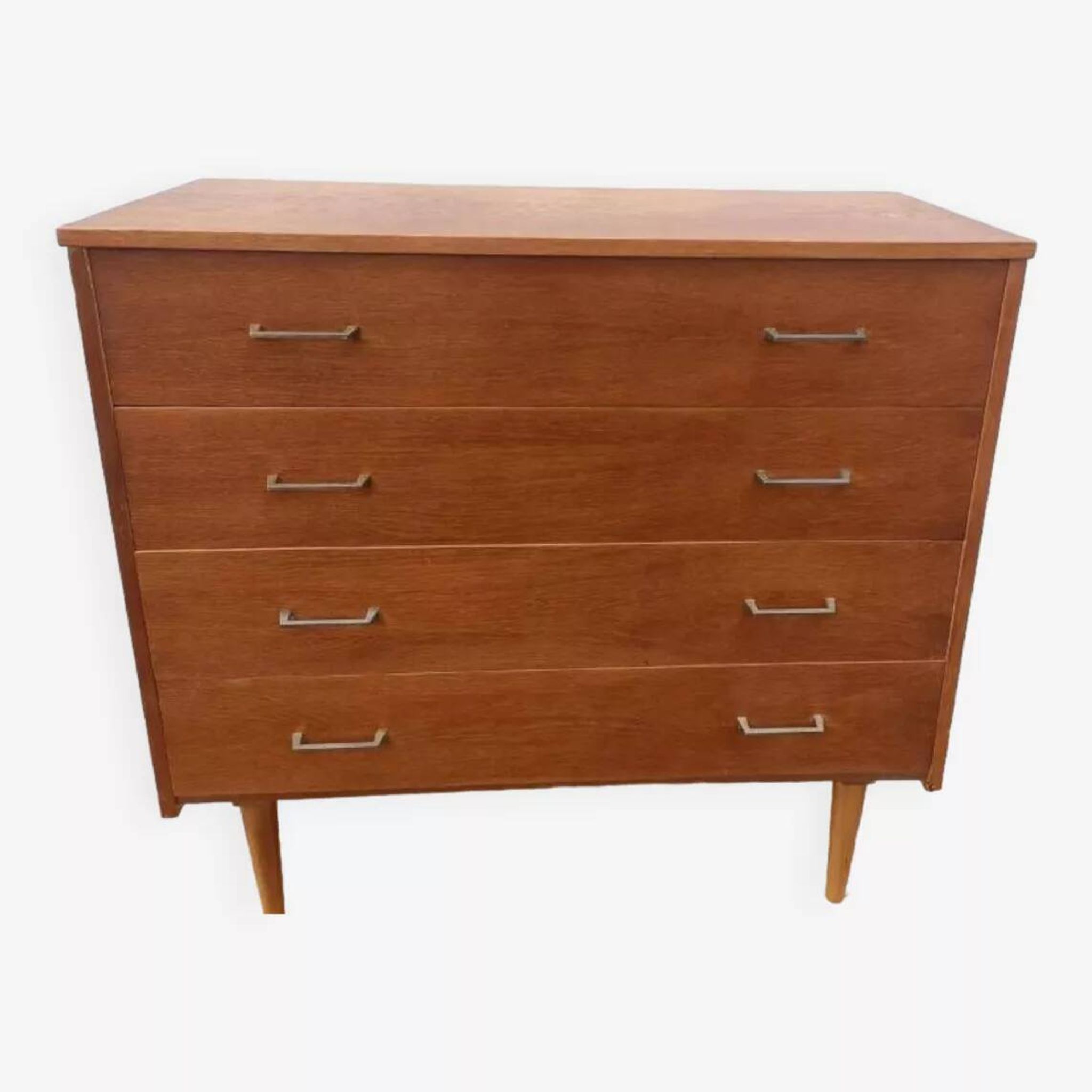 Vintage light oak chest of drawers