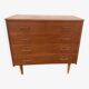 Vintage light oak chest of drawers