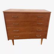 Vintage light oak chest of drawers