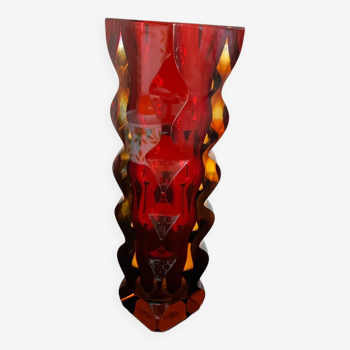Sommerso glass vase