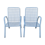Lot of two metal chairs