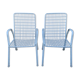 Lot de deux chaises en metal