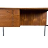 60s 70s teak desk by Günter Renkel for Rego Mobile Germany