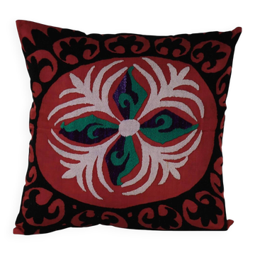 Vintage embroidered cushion cover 51x51 cm