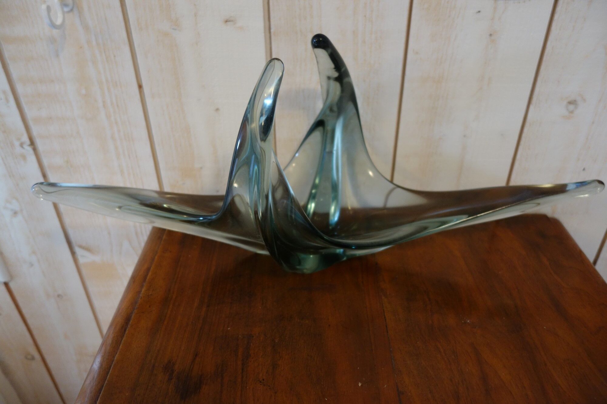 Vintage glass fruit bowl