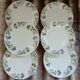 6 antique flat plates U&C Sarreguemines