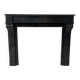 Napoleon III period fireplace with a black marble corbel. 19th century.