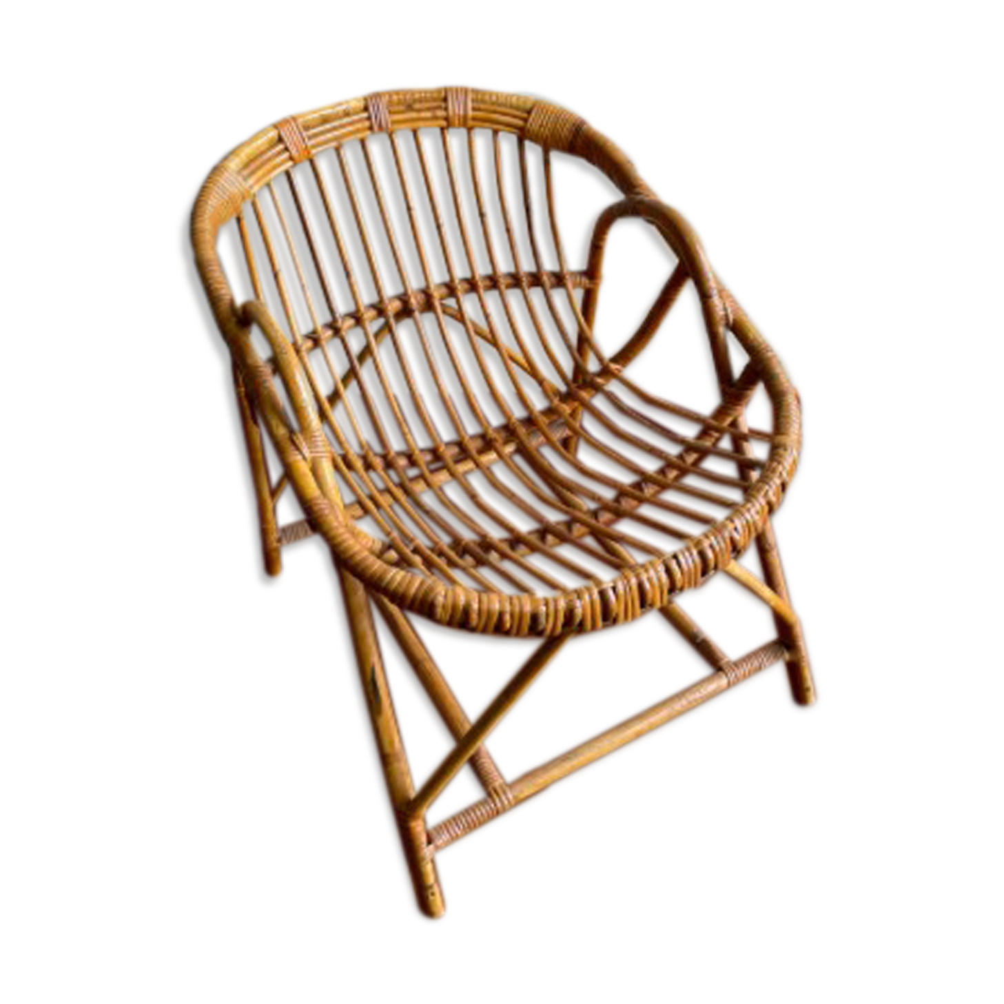 Fauteuil rotin enfant