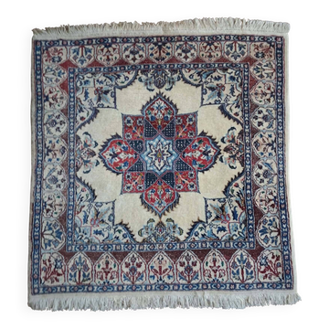 Handmade Persian Nain carpet 103x103cm