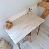 Antique wooden desk – farmhouse table - chic country spirit