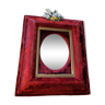 Kitsch red velvet mirror