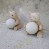 Paire de lampes vintage