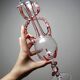 Vintage Murano Venetian Blown Glass Soliflore Vase 50-60 Filigrana/Zanfirico