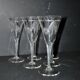 Set of 6 Roemer wine glasses Crystal flutes engraved garland 1900