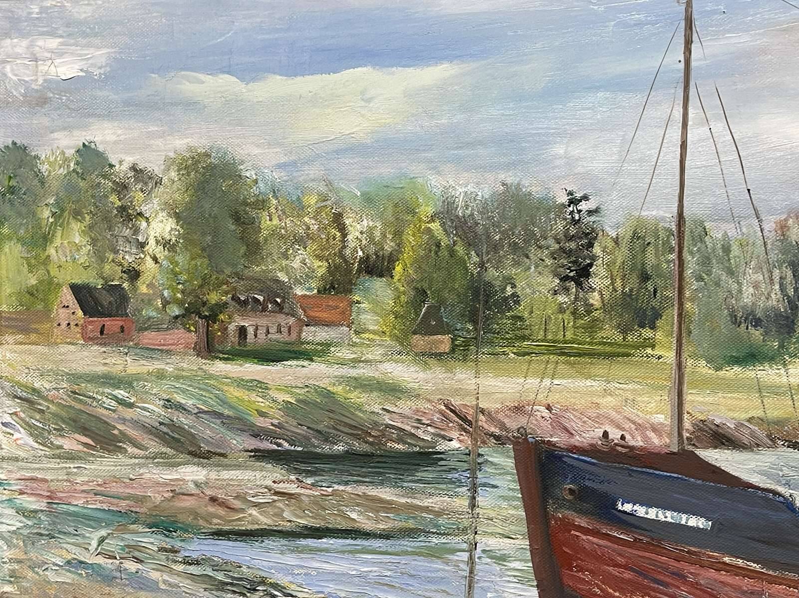 Huile sur toile signée FRAVAL LE DEMAZEL - Bord de Mer - Paimpol