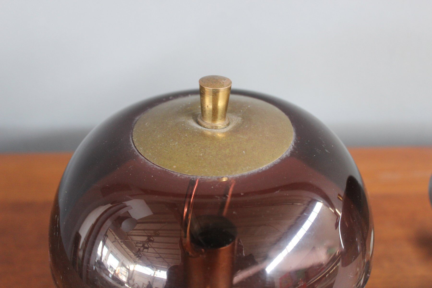 Mmid-century desk lamps in Plexiglas and brass Italy 1960s