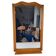 Mid-Century Walnut Mirror from 1960s Czechoslovakia, Organic Curved Frame