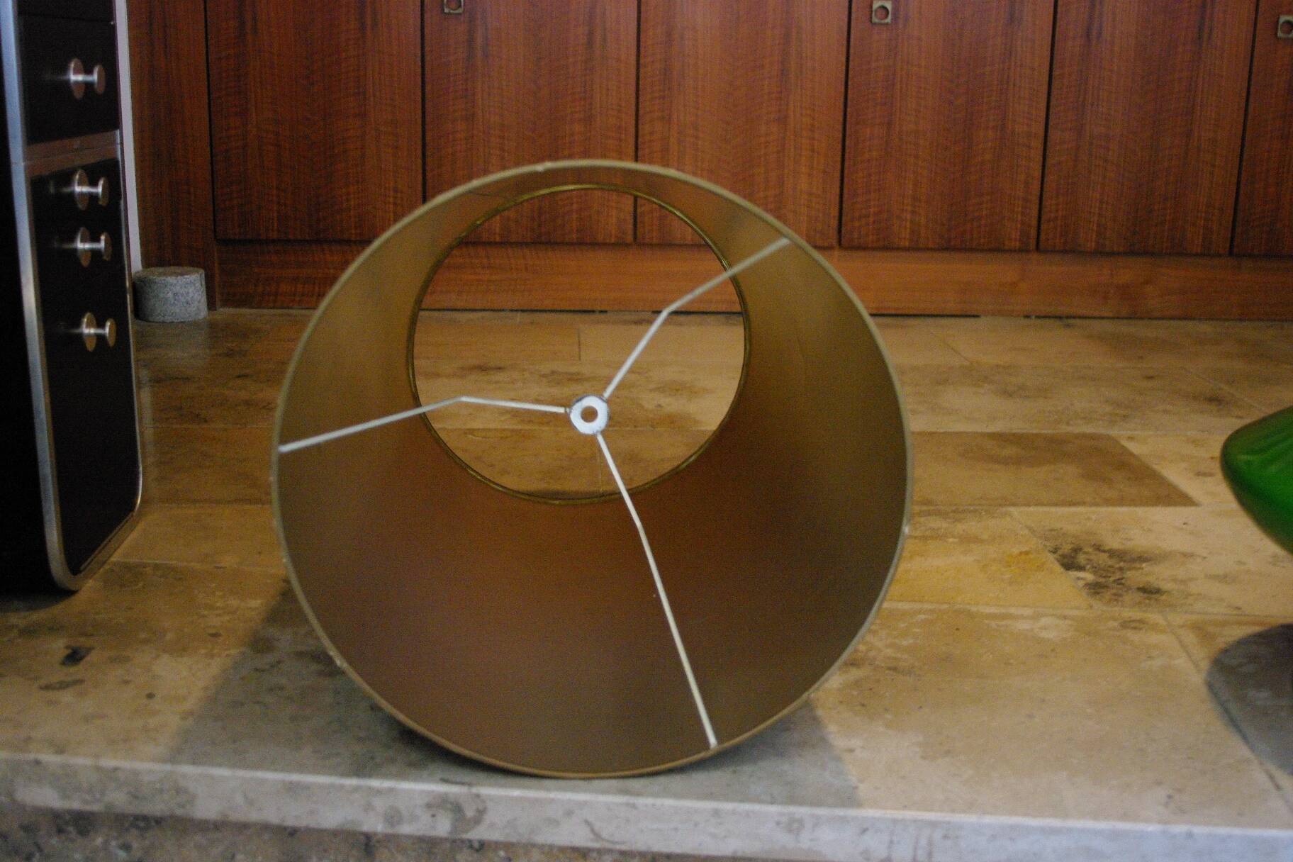 Vintage toupie floor lamp in ceramic from temde switzerland 1960