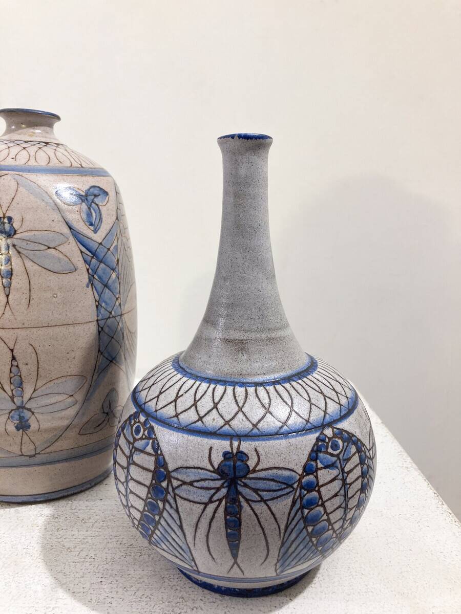 Mid-Century Modern Set of Ceramic Vases