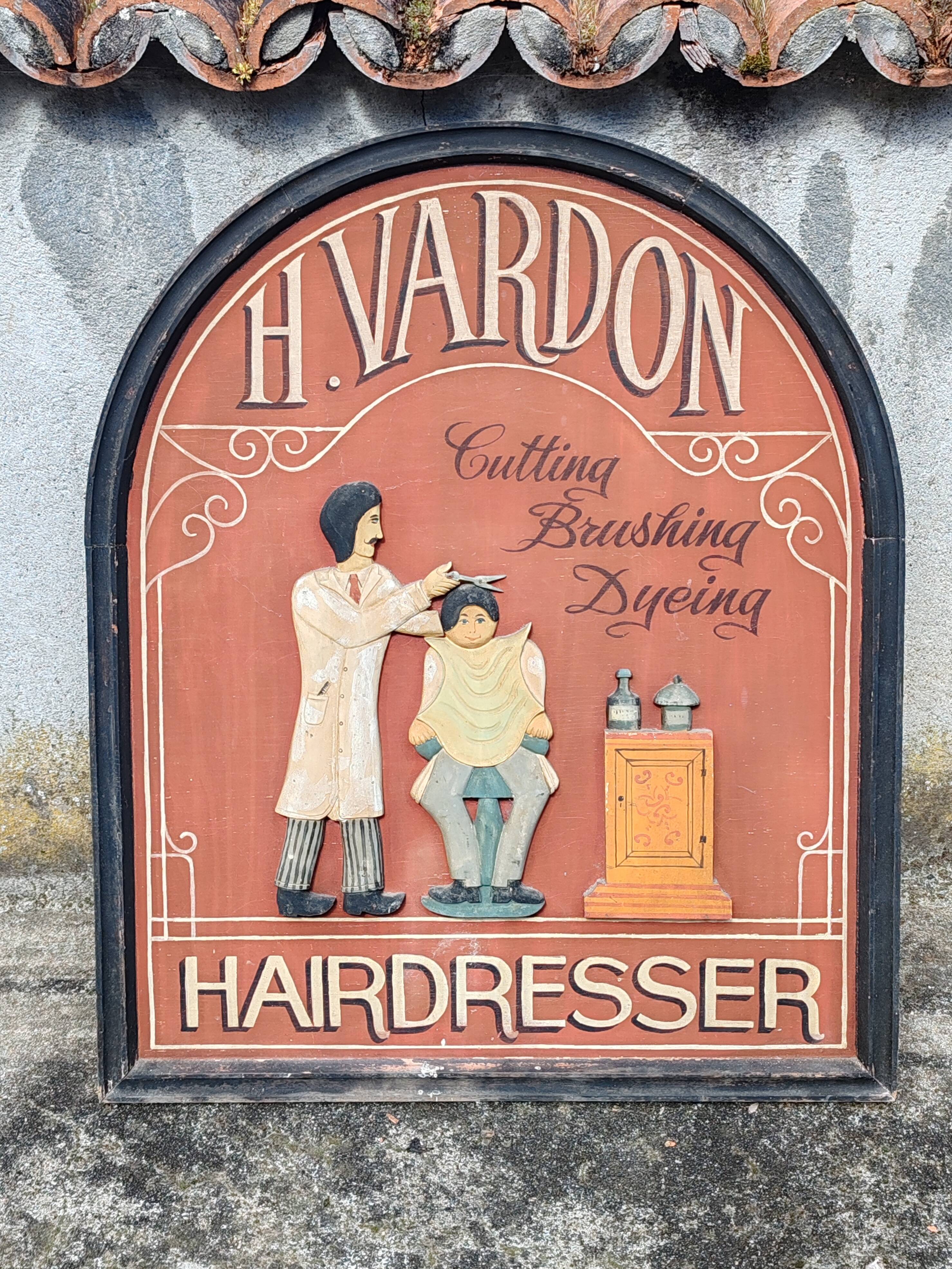 Hairdresser wooden sign