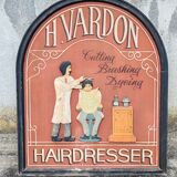 Enseigne en bois de coiffeur