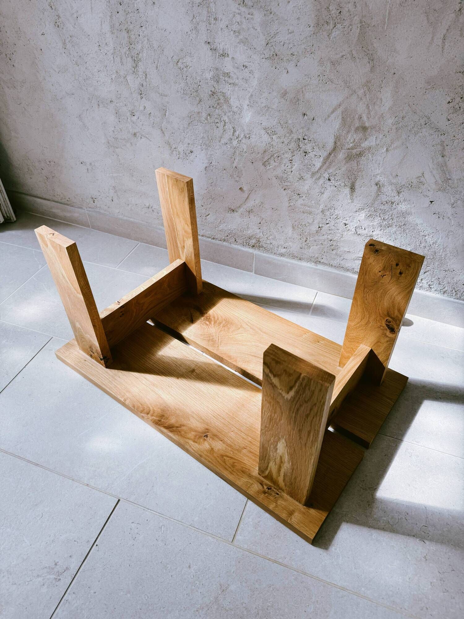 Solid oak coffee table, minimalist / contemporary design