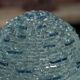 Design oval glass table lamp from the 1970s