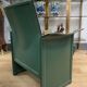 Pair of green leather armchairs from the 70s