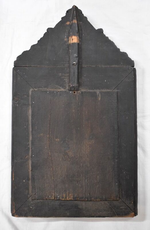 Mirror in repoussé brass, louis xiv style, napoleon iii era – xixth