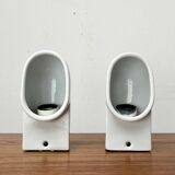 Pafo wall sconces from the Italian space age mid-century in ceramic by Ernesto Gismondi for Artemide, 1970s, set of 2.