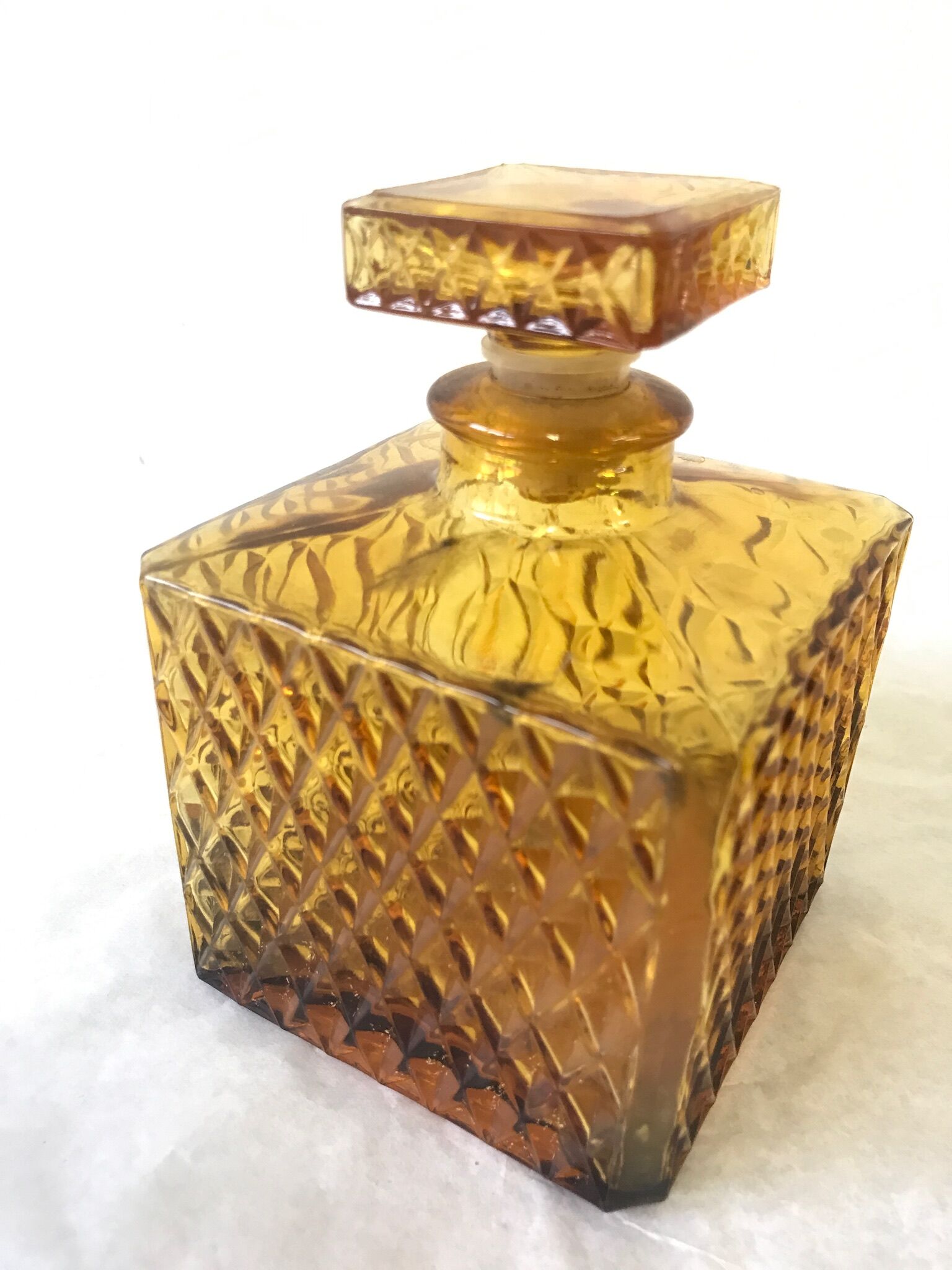 Carafe whisky en verre vintage