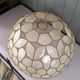 Vintage mother-of-pearl and brass flower suspension