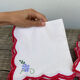 12 antique hand-embroidered linen napkins