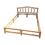 Vintage bamboo double bed